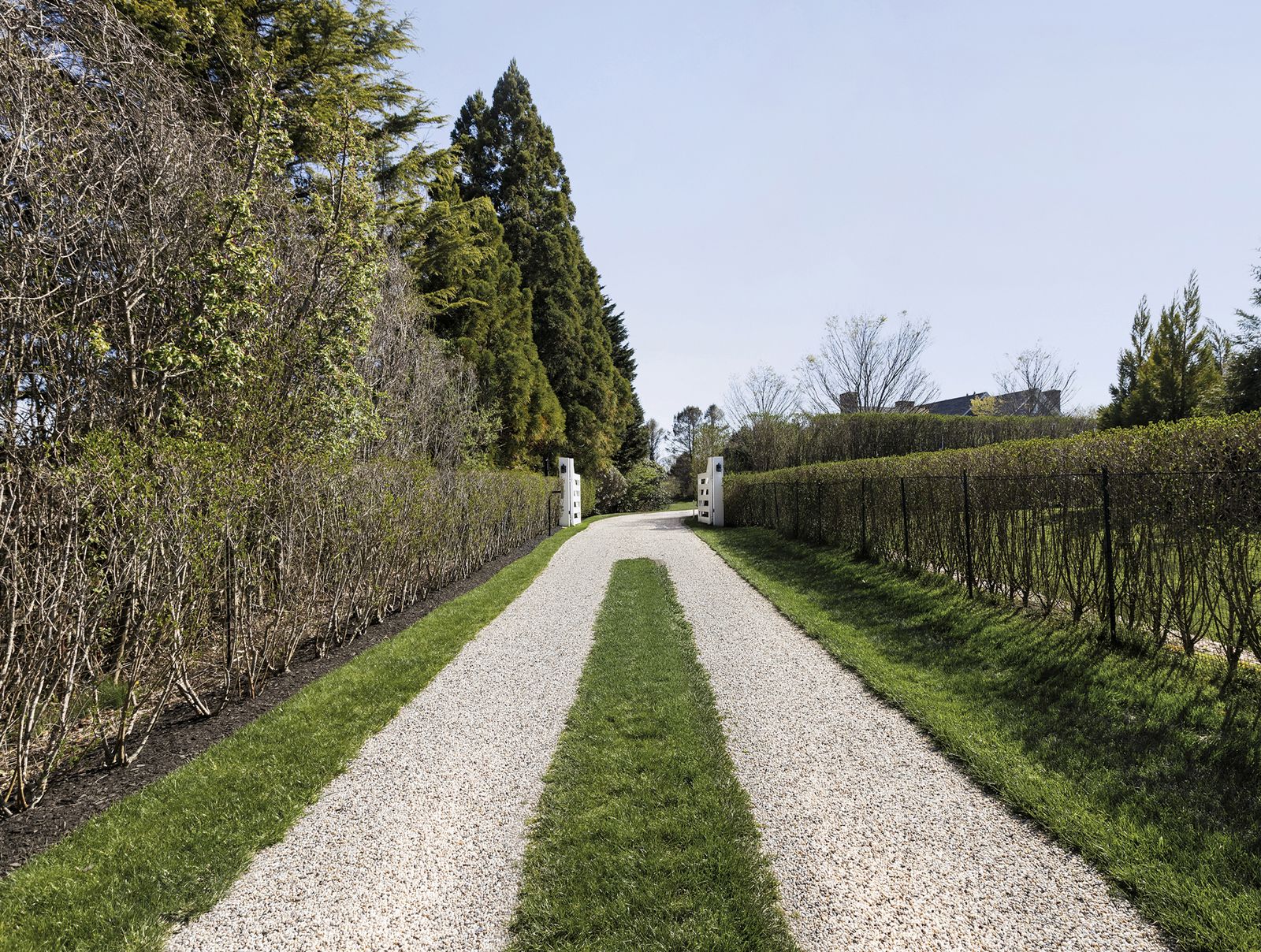 Parc et vignoble d'un domaine de Gironde